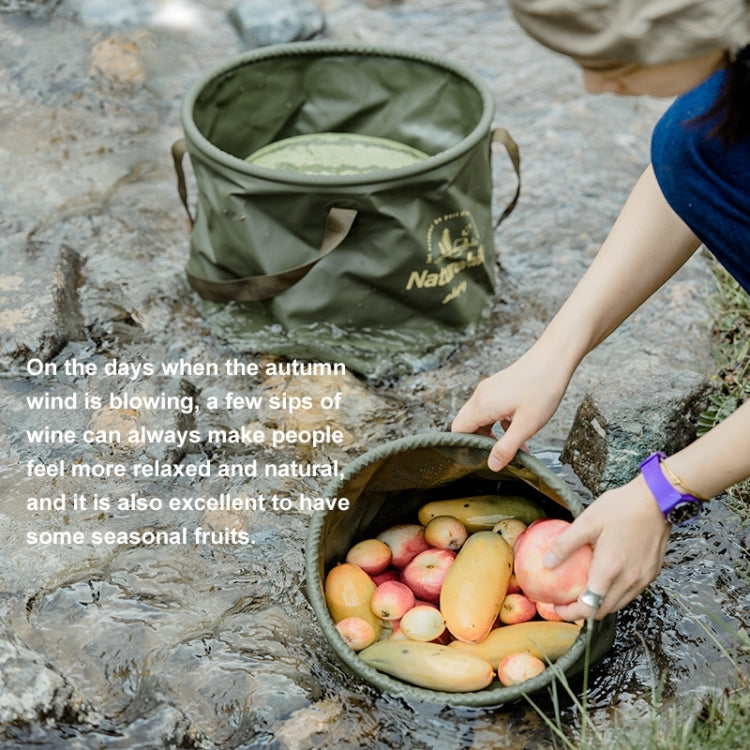 Naturehike NH20SJ040 20L PVC Outdoor Camping Foldable Water Storage Bucket