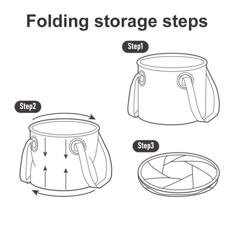 Naturehike NH20SJ040 20L PVC Outdoor Camping Foldable Water Storage Bucket