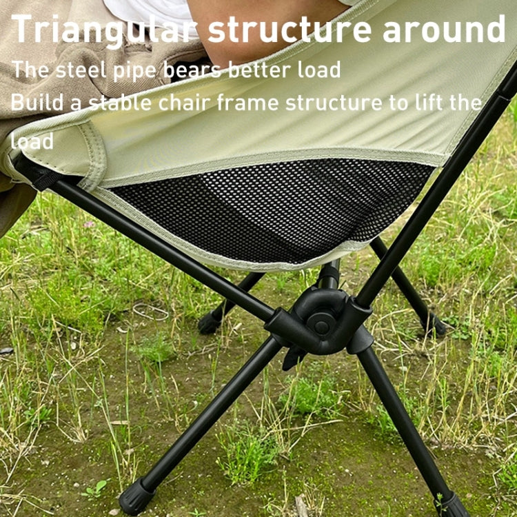 Large Outdoor Camping Leisure Beach Portable Folding Chair, Large(Navy Blue), Large (White), Large(Black), Large(Grey)