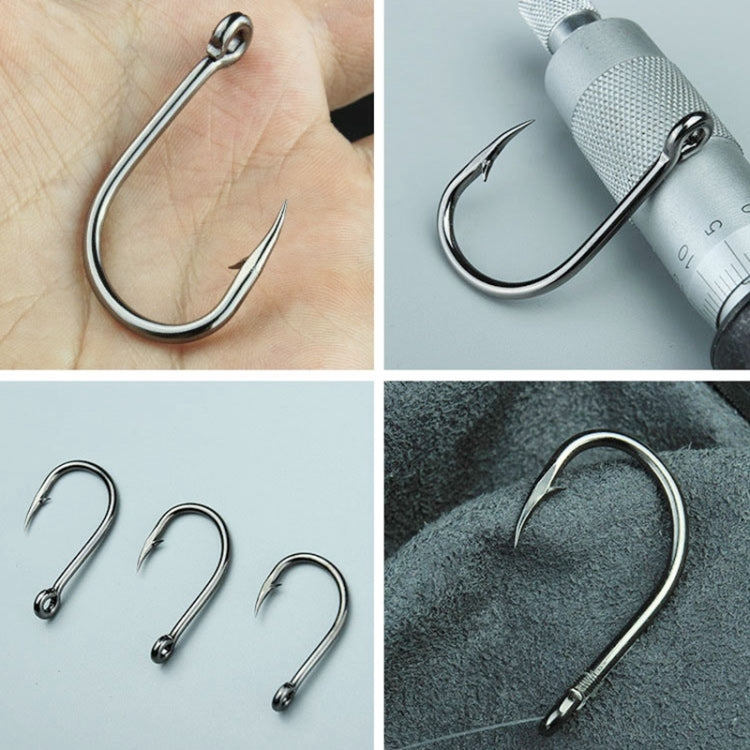 500 PCS Mixed Size Fish Barbed Hook Fishing Hooks with Hole