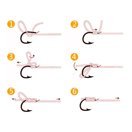 ISE 500 PCS Mixed Size Fish Barbed Hook Fishing Hooks