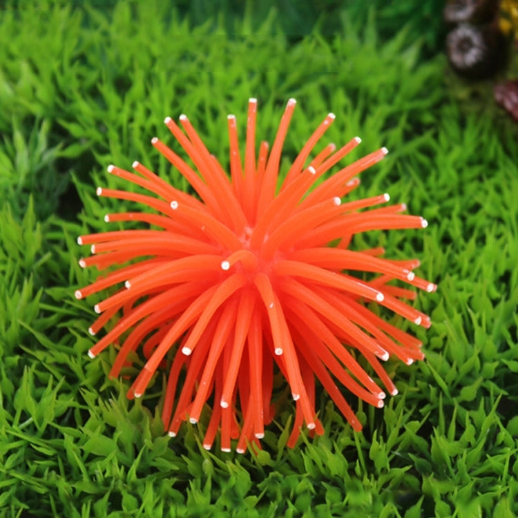 Aquarium Articles Decoration TPR Simulation Sea Urchin Ball Coral with Point, Size: M, Diameter: 10cm