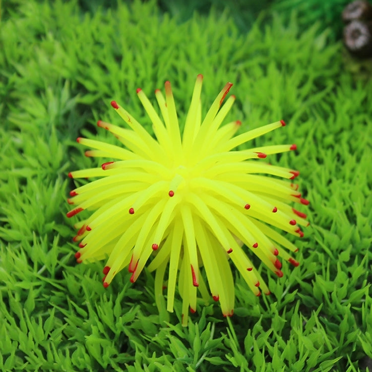 Aquarium Articles Decoration TPR Simulation Sea Urchin Ball Coral with Point, Size: M, Diameter: 10cm