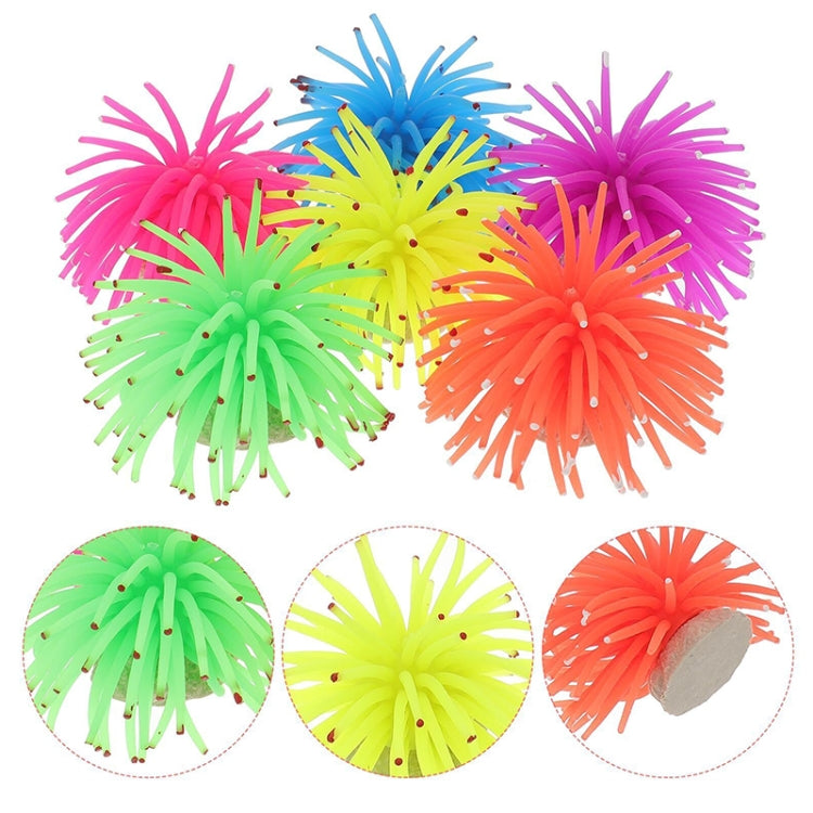 Aquarium Articles Decoration TPR Simulation Sea Urchin Ball Coral with Point, Size: M, Diameter: 10cm