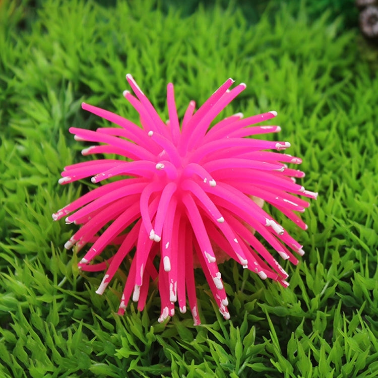 Aquarium Articles Decoration TPR Simulation Sea Urchin Ball Coral with Point, Size: L, Diameter: 13cm