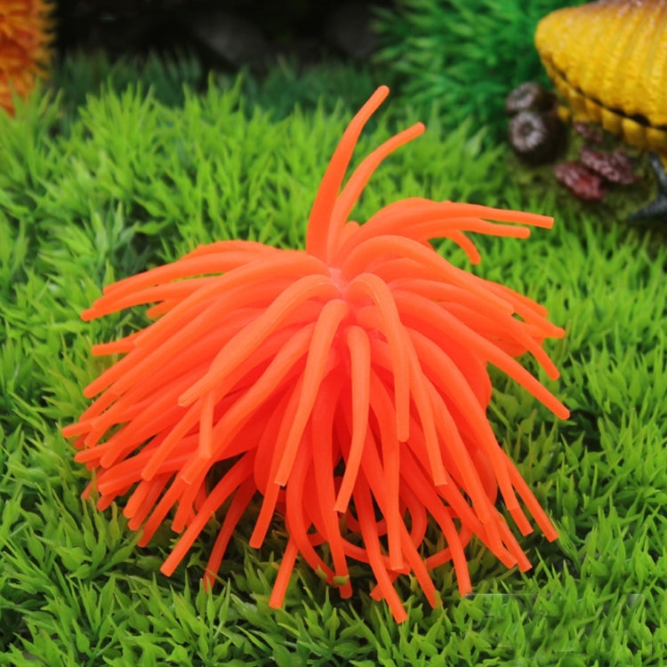 Aquarium Articles Decoration TPR Simulation Sea Urchin Ball Coral, Size: M, Diameter: 10cm