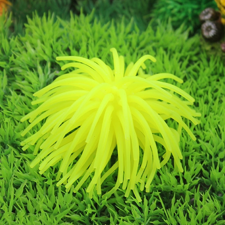 Aquarium Articles Decoration TPR Simulation Sea Urchin Ball Coral, Size: M, Diameter: 10cm
