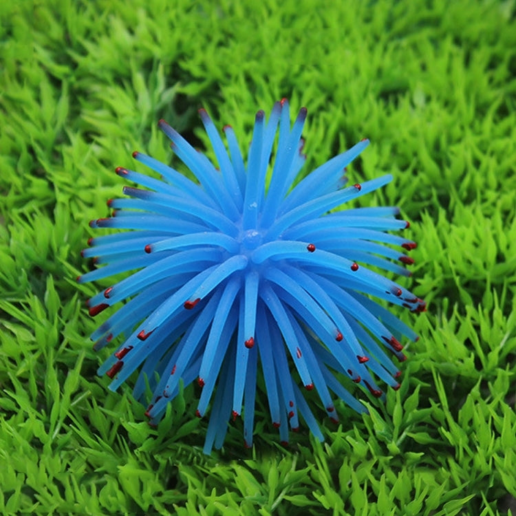 Aquarium Articles Decoration TPR Simulation Sea Urchin Ball Coral with Point, Size: S, Diameter: 7cm