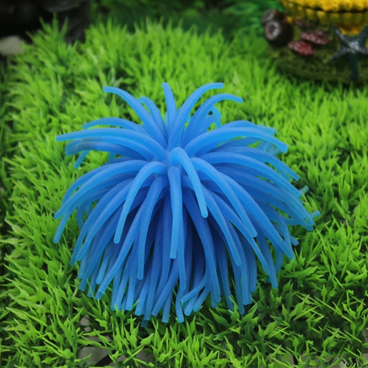 Aquarium Articles Decoration TPR Simulation Sea Urchin Ball Coral, Size: S, Diameter: 7cm