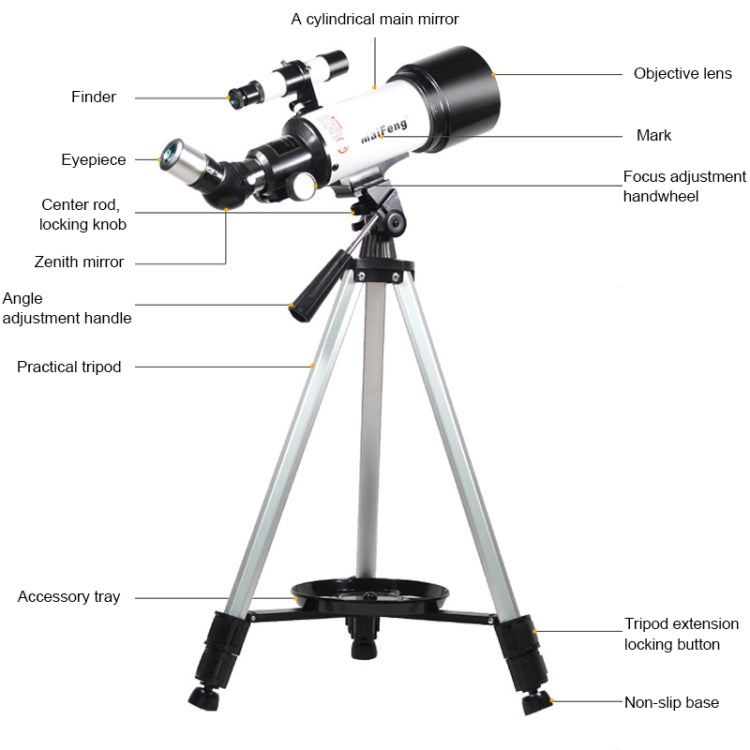 Maifeng40070 233x70 High Definition High Times Astronomical Telescope with Tripod
