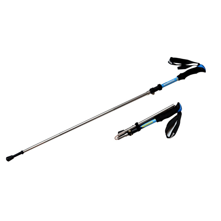 125cm Adjustable Portable Outdoor Aluminum Alloy Trekking Poles Stick