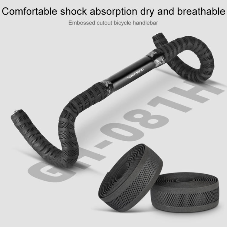 PROMEND GR-081H 1 Pair Embossed Hollow Antiskid Bicycle Grips Tape