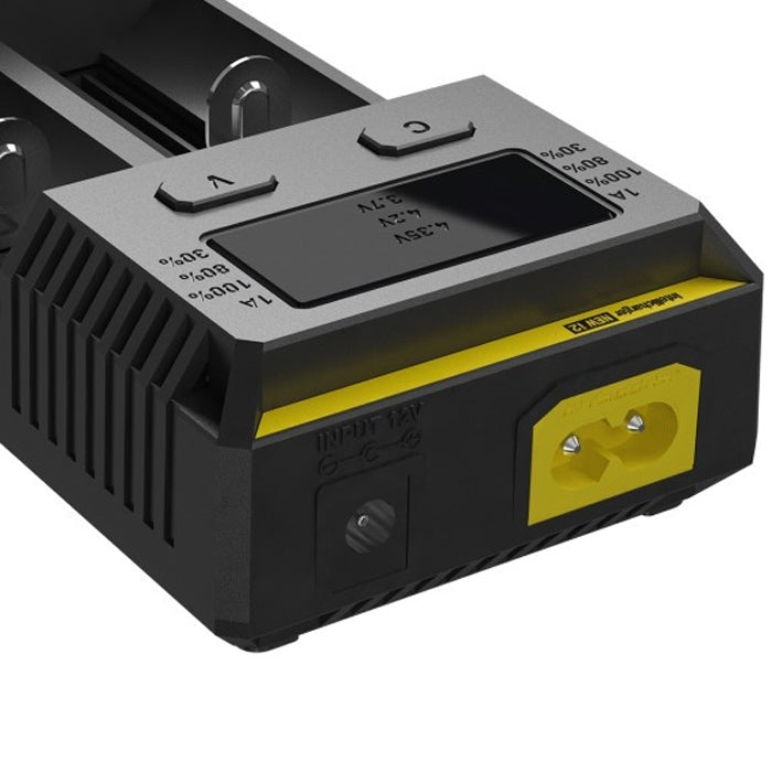 Nitecore NEW i2 Intelligent Digi Smart Charger with LED Indicator for 14500, 16340 (RCR123), 18650, 22650, 26650, Ni-MH and Ni-Cd (AA, AAA) Battery