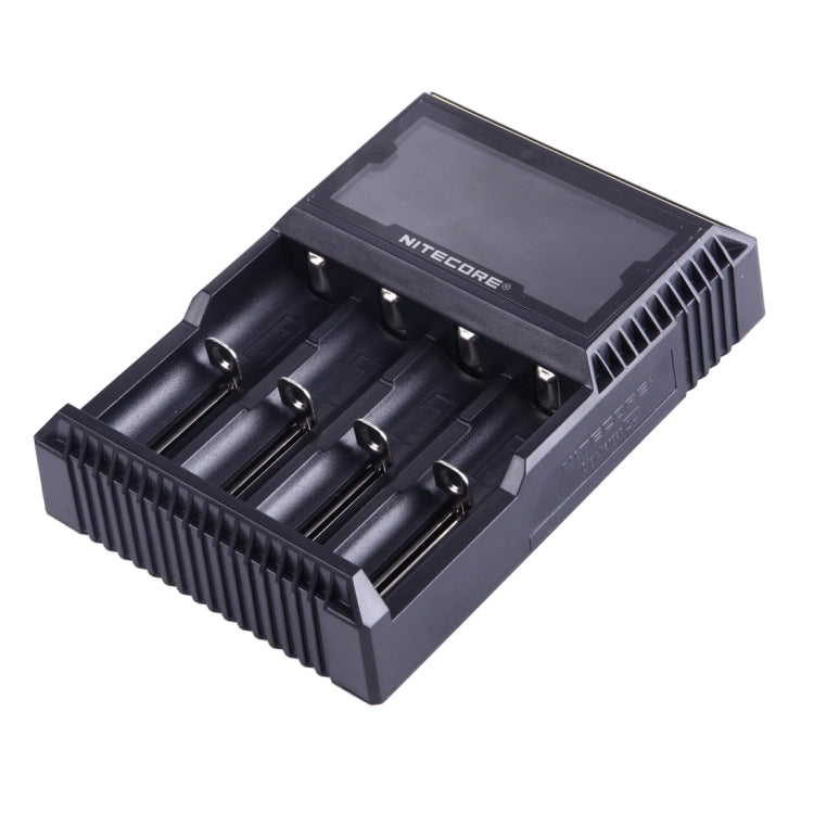 Nitecore D4 Intelligent Digi Smart Charger with LCD Display for 14500, 16340 (RCR123), 18650, 22650, 26650, Ni-MH and Ni-Cd (AA, AAA) Battery