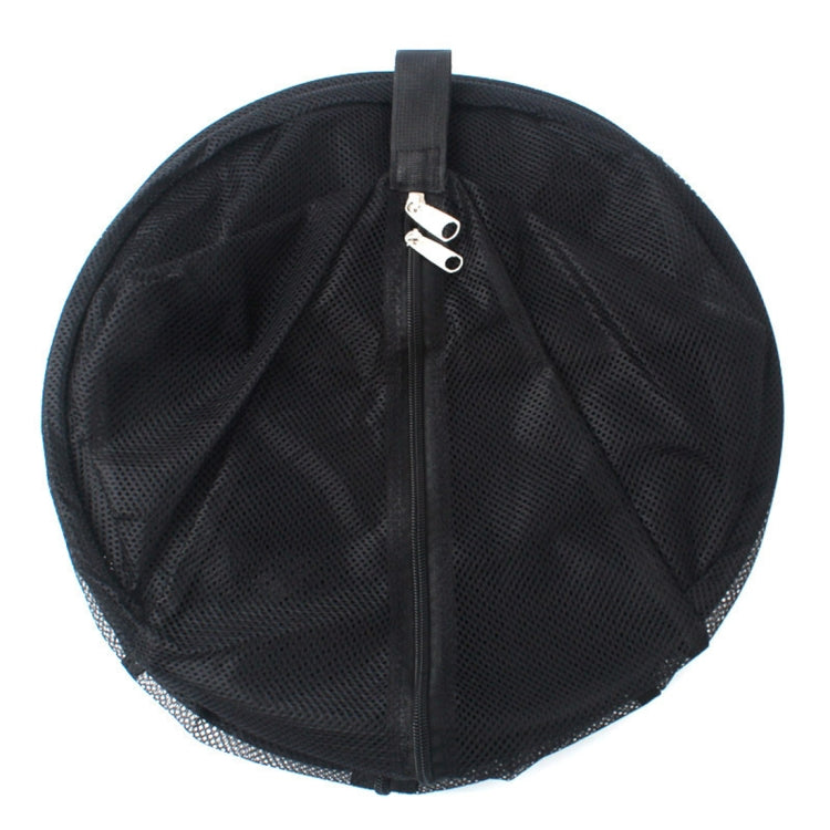 Camping Picnic Folding Tableware Vegetables Fruit Dry Net Hanging Mesh Dish Dryer Rack Shelf(Black)