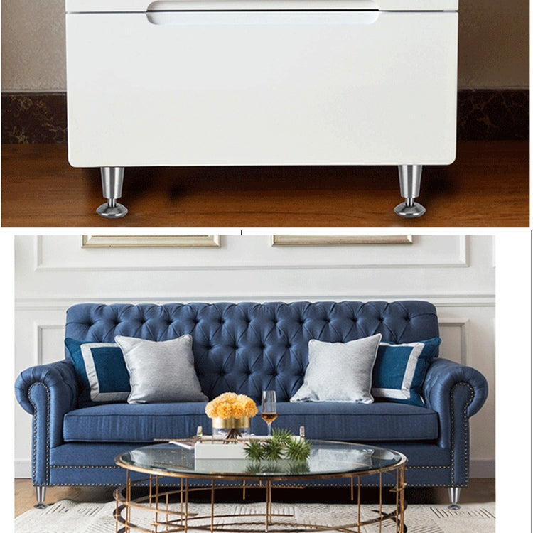 Stainless Steel Thickened Adjustable Foot Cup Type Cupboard Foot, 150mm