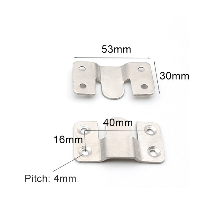20 PCS Stainless Steel Picture Frame Hanging Code Mirror Fastener, Size: L
