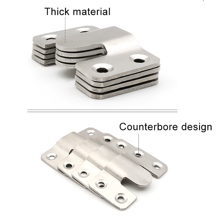 20 PCS Stainless Steel Picture Frame Hanging Code Mirror Fastener, Size: L