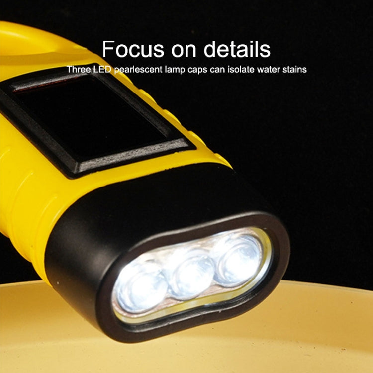 AOTU AT5503 Outdoor Solar Hand-Crank Power Emergency LED Flashlight