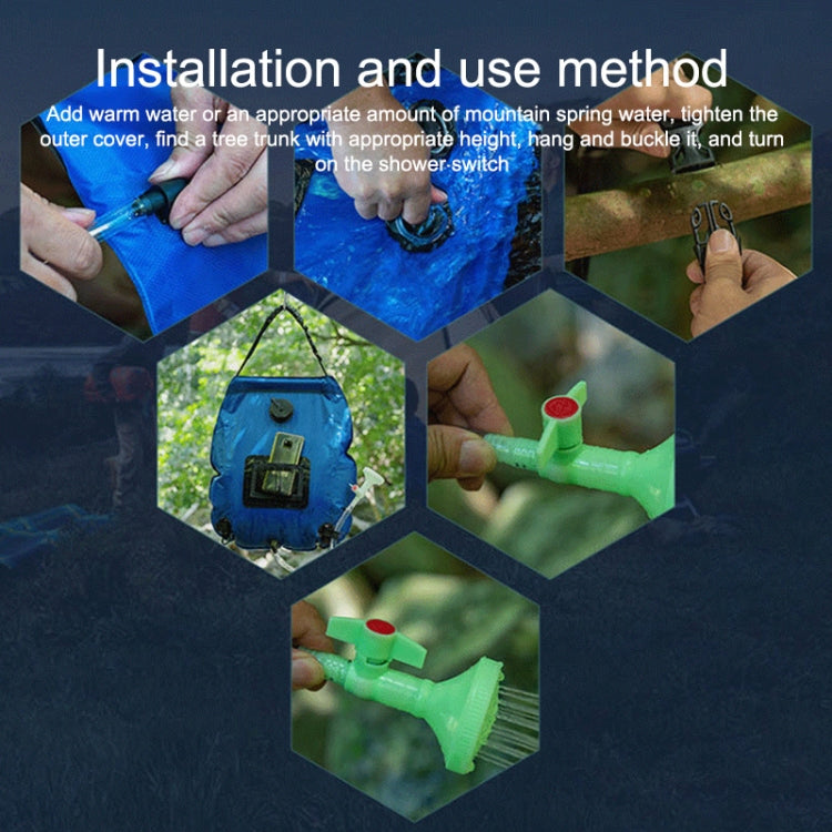 AOTU AT6628 20L Outdoor Solar Shower Bag