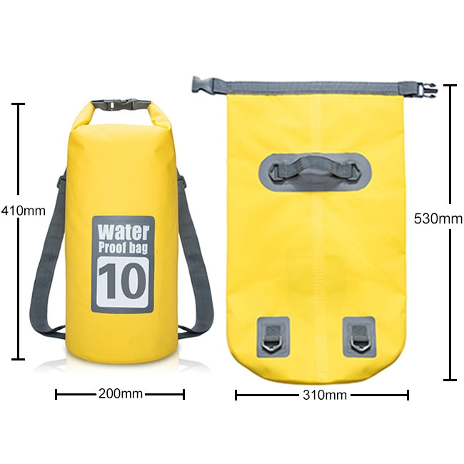 Outdoor Waterproof Dry Dual Shoulder Strap Bag Dry Sack, Capacity: 10L