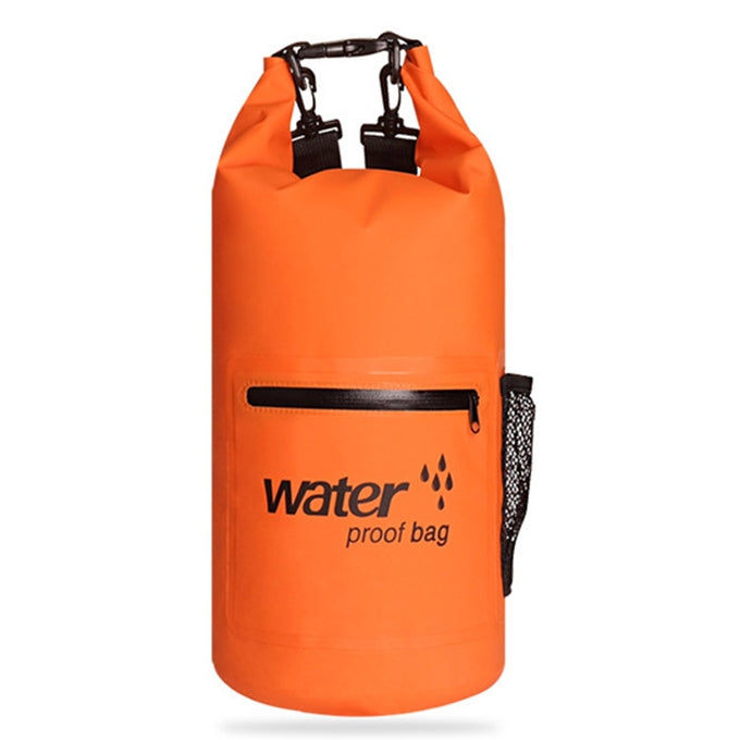 Outdoor Waterproof Dry Dual Shoulder Strap Bag Dry Sack PVC Barrel Bag, Capacity: 10L