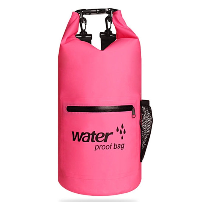 Outdoor Waterproof Dry Dual Shoulder Strap Bag Dry Sack PVC Barrel Bag, Capacity: 20L