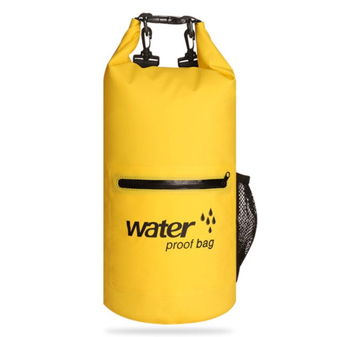 Outdoor Waterproof Dry Dual Shoulder Strap Bag Dry Sack PVC Barrel Bag, Capacity: 20L