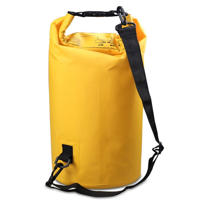 Outdoor Waterproof Single Shoulder Bag Dry Sack PVC Barrel Bag, Capacity: 10L