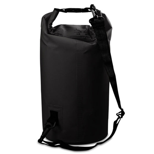 Outdoor Waterproof Double Shoulder Bag Dry Sack PVC Barrel Bag, Capacity: 30L, Capacity: 30L (Black), Capacity: 30L (Dark Blue), Capacity: 30L (Orange), Capacity: 30L (Pink), Capacity: 30L (Green), Capacity: 30L (Sky Blue), Capacity: 30L (Yellow)