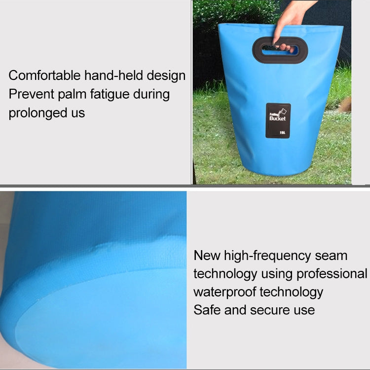 Outdoor Portable Folding Sink PVC Collapsible Bucket, Capacity: 15L