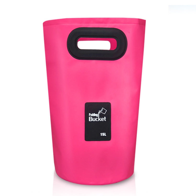 Outdoor Portable Folding Sink PVC Collapsible Bucket, Capacity: 15L, 15L Black, 15L Dark Blue, 15L Orange, 15L Green, 15L Rose Red, 15L Sky Blue, 15L Yellow