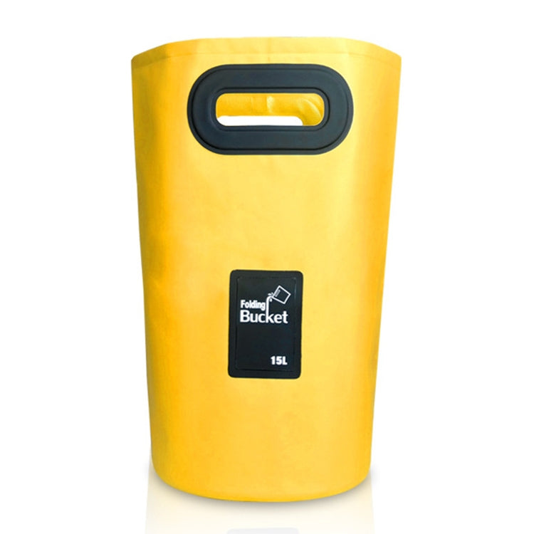 Outdoor Portable Folding Sink PVC Collapsible Bucket, Capacity: 15L, 15L Black, 15L Dark Blue, 15L Orange, 15L Green, 15L Rose Red, 15L Sky Blue, 15L Yellow