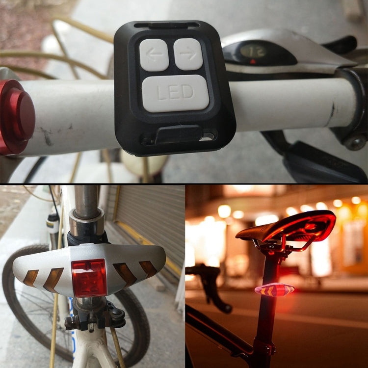 Bicycle Tail Light Intelligent Wireless Remote Control Turn Signal Warning Light