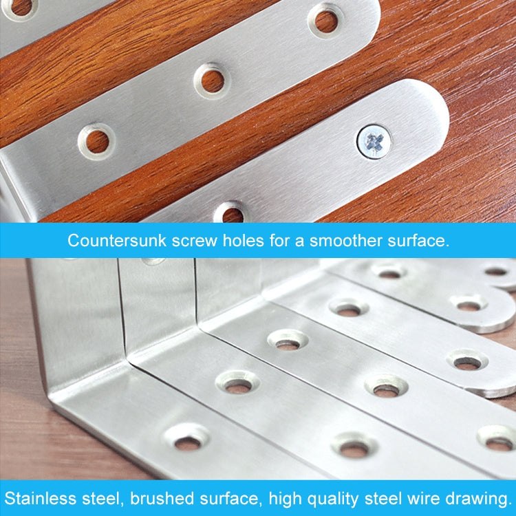 50pcs Stainless Steel 90 Degree Angle Bracket,Corner Brace Joint Bracket Fastener Furniture Cabinet Screens Wall (30mm)