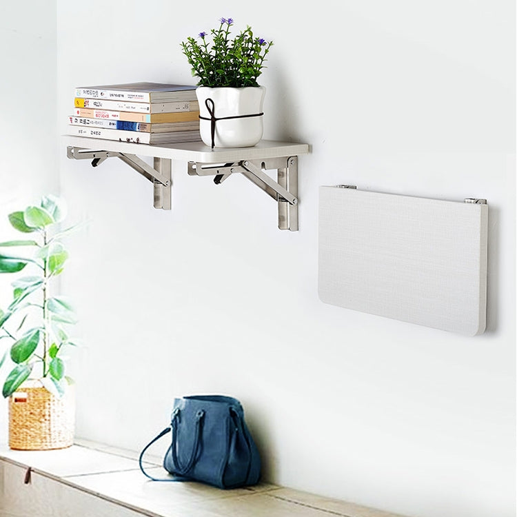 14 inch K Type Wall-mounted Foldable Stainless Steel Spring Storage Shelf for Dining Table
