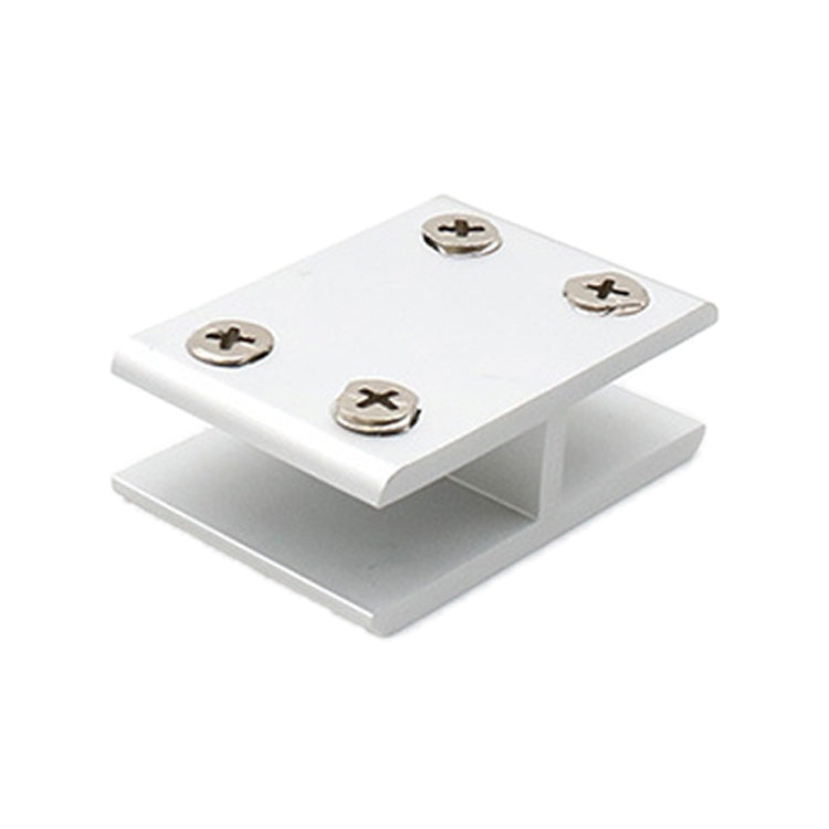 Aluminum Alloy Glass Combination Clamp Cabinet Partition Fixing Clip, 180 degrees Cliped 8-10mm