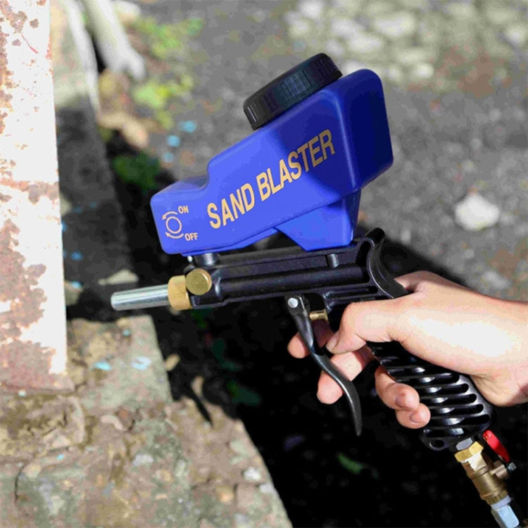 Portable Blue Gravitational Sandblasting Machine Mini Rust-proof Sandblaster Spray Mechine