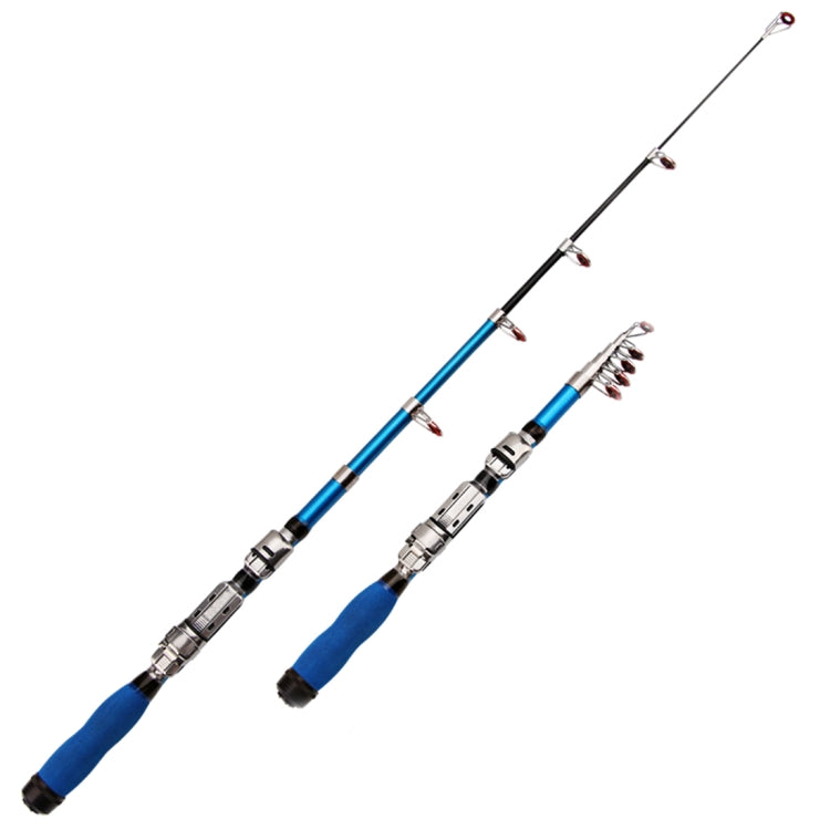 37cm Portable Telescopic Sea Fishing Rod Mini Fishing Pole, Extended Length : 2.3m