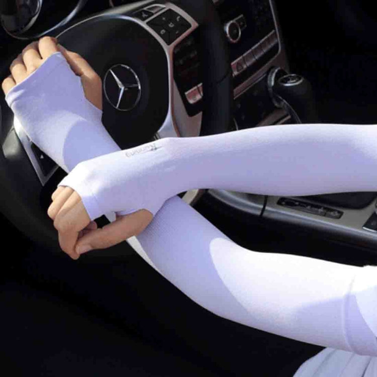5 Boxes New Style Ice Silk Sleeves Fresh and Cool UV Protection Oversleeve, Open Fingers Style, Open Fingers Style