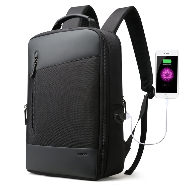 Bopai 851-009911 Business Anti-theft Waterproof Large Capacity Double Shoulder Bag,with USB Charging Port, Size: 30.5x13x45cm