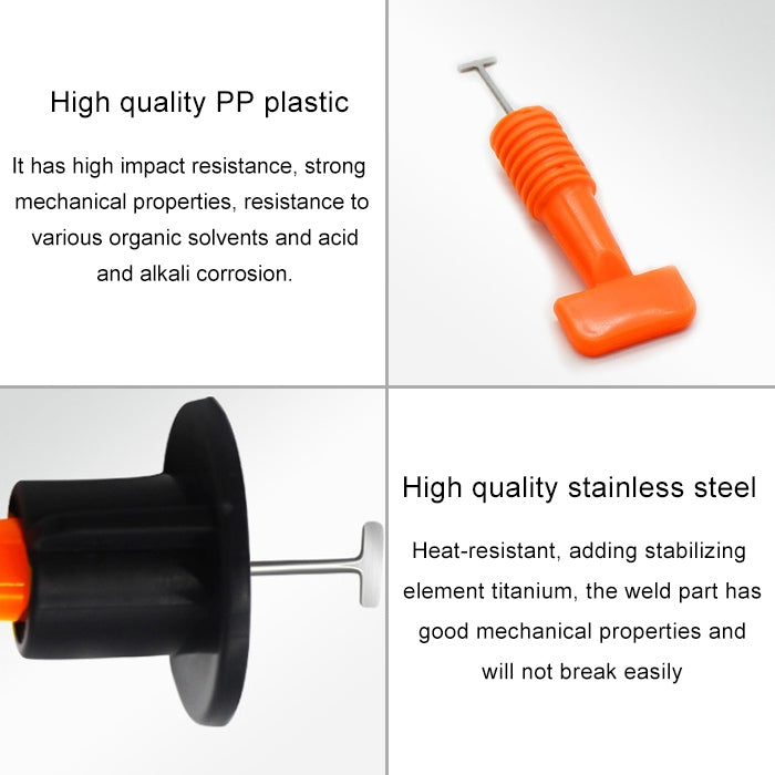 50 PCS Leveler Clip Leveling Device Paving Tile Positioning Aids