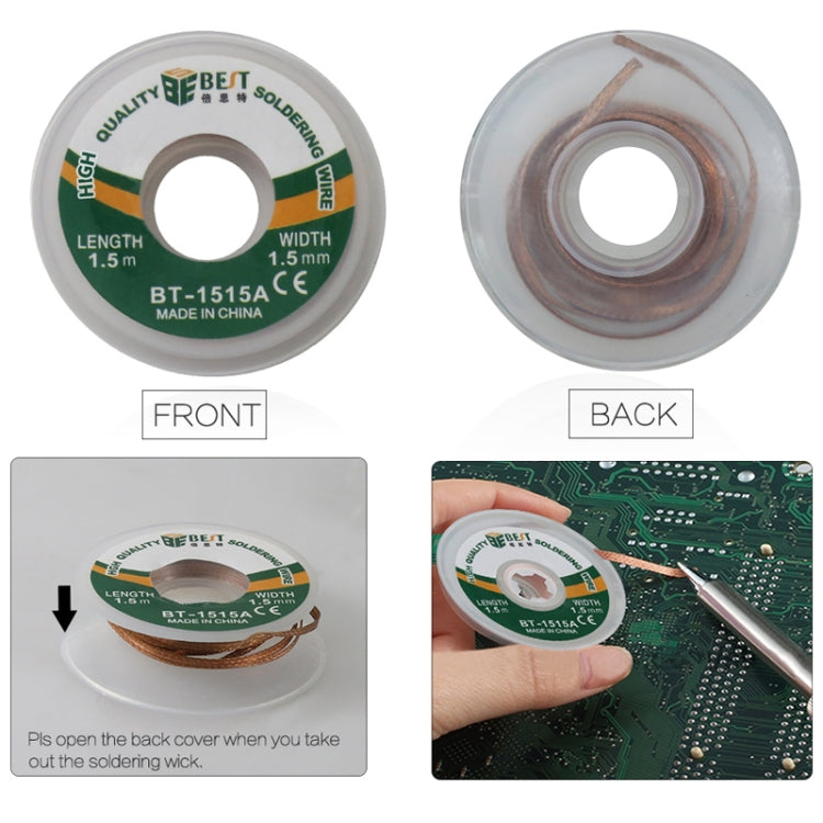 BST-1515A   Desoldering Wire Solder Remover Wire