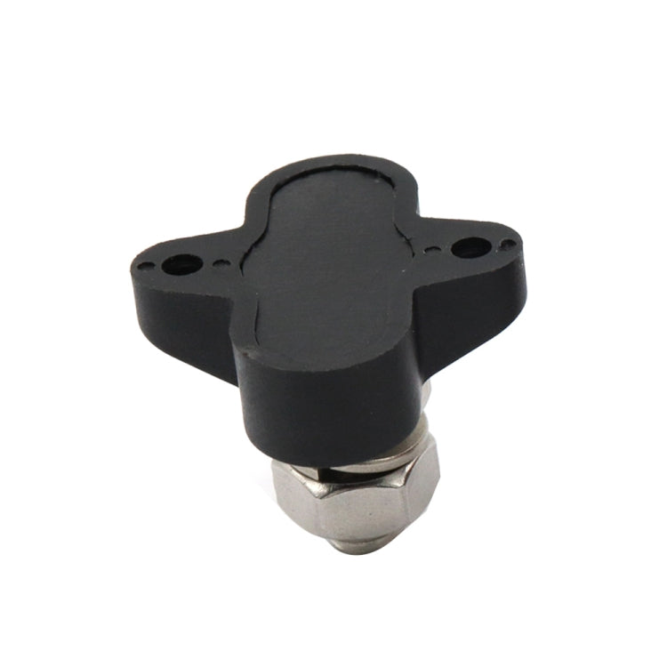 Single Heavy-Duty Terminal Studs Black  M10 Bus Bar for Car / RV / Boat