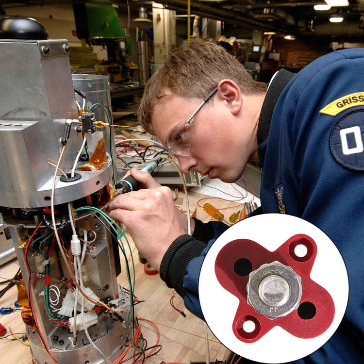 Single Heavy-Duty Terminal Studs Red M10 Bus Bar for Car / RV / Boat