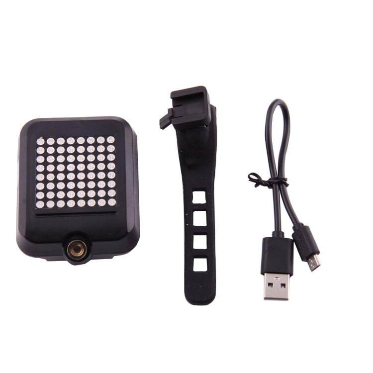 Bicycle Intelligent Wireless Control USB Rechargeable Turn Signal Light Bike Rear&#160;Brake Light with Laser & Mount Holder Strap