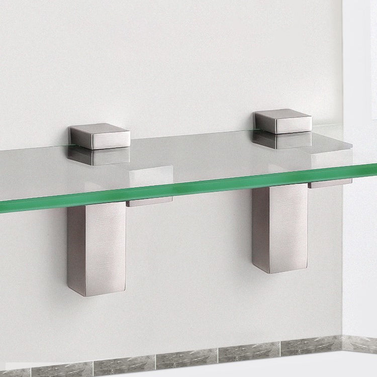 3-24mm F Type Glossy Polished  Zinc Alloy Fixed Clip Glass Wood Layer Board Bracket