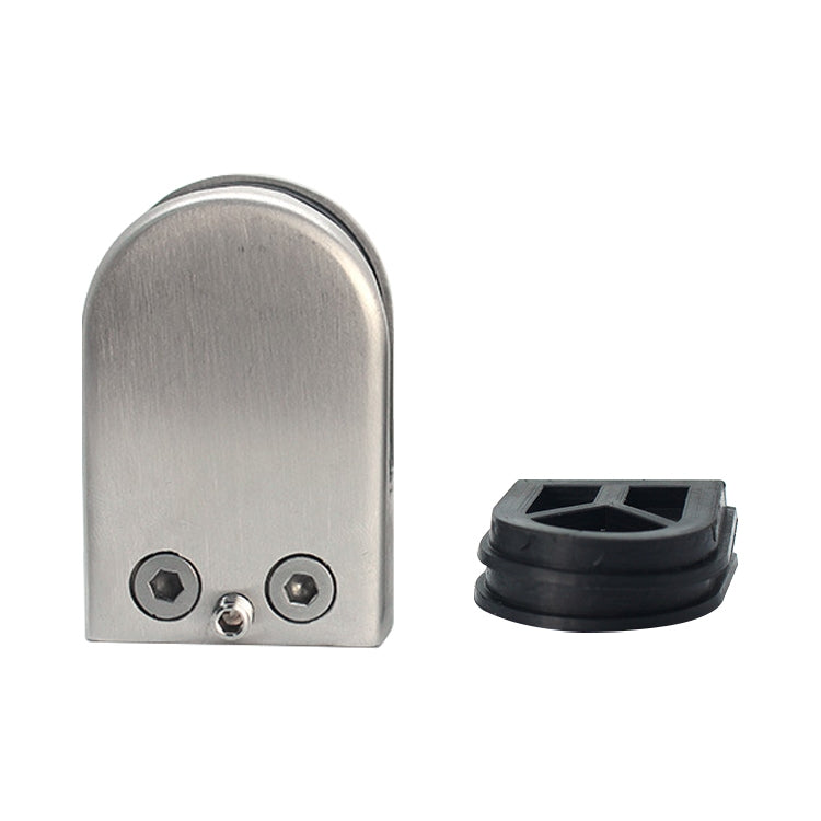 5-8mm Concave Curved Bottom Matte Polished  201 Stainless Steel Fixed Clip Railing Glass Wood Layer Board Clamp Bracket
