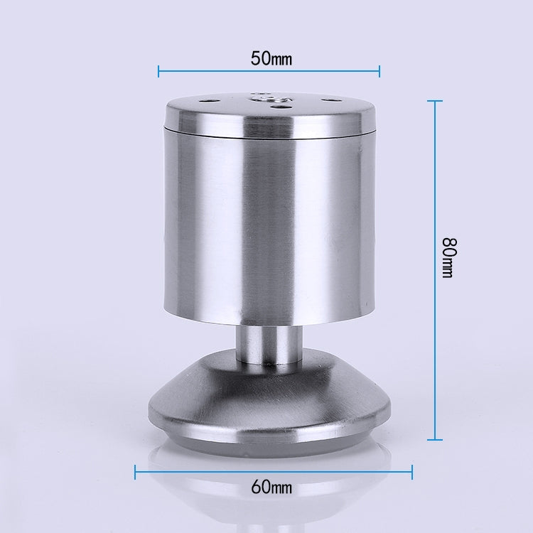 Stainless Steel Wire Drawing Thickened Column Sofa Furniture Cabinet Foot, Height: 80mm