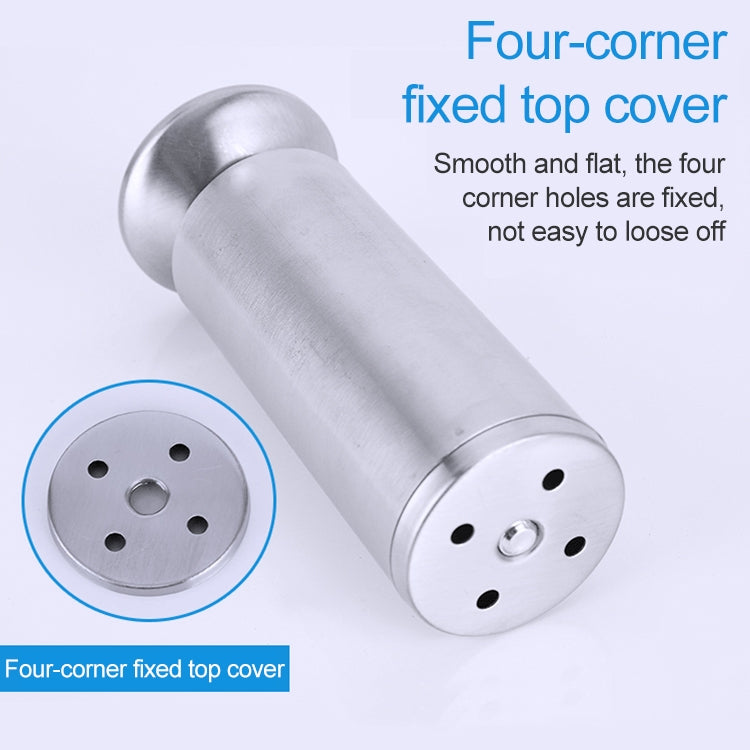 Stainless Steel Wire Drawing Thickened Column Sofa Furniture Cabinet Foot, Height: 80mm